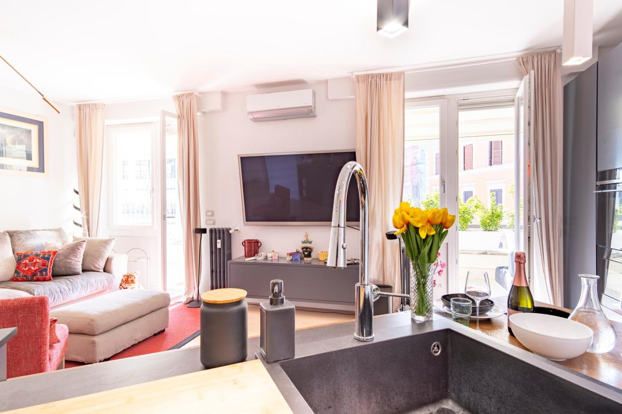 Elegantis Penthouse In The Heart Of With Private Terrace And View Appartement Rome